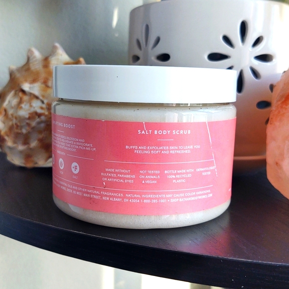 Uplifting Boost Neroli Blossom & Bergamot Salt Scrub, 17 oz. - Picture 2 of 3